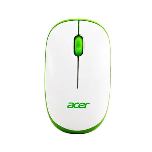 Acer Wireless White & Green Mouse – A2Z Computech