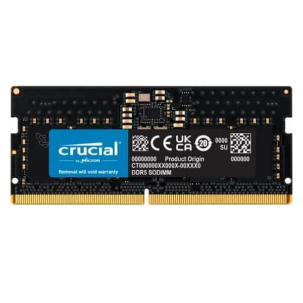 Crucial 16GB 4800MHz CL40 DDR5 Laptop RAM