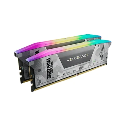 Corsair Vengeance RGB Light Grey 32GB (16GBx2) 6000MHz CL30 DDR5 RAM, Call Of Duty Warzone