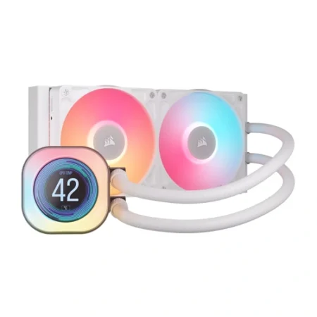 Corsair iCUE LINK Titan 240 RX LCD RGB White CPU Liquid Cooler