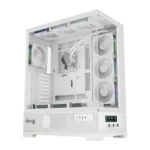Dawg Y 990 ARGB E-ATX Mid Tower White Case with Pre-installed 360mm AIO Cooler