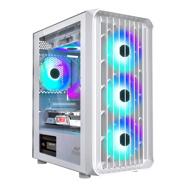 Ant Esports 205 Air ARGB White ATX Mid Tower Case