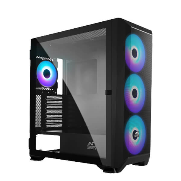 Ant Esports 711 Air Mesh ARGB E-ATX Mid Tower Case