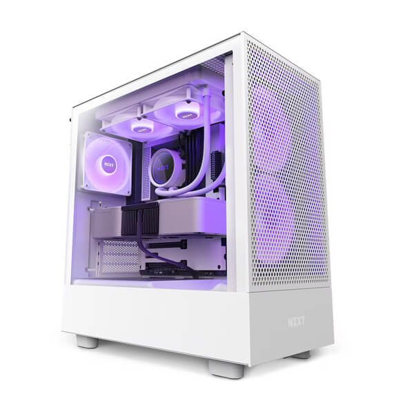 Nzxt H5 Flow RGB White ATX Mid Tower Case