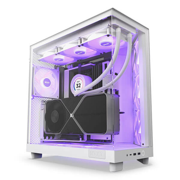 Nzxt H6 Flow RGB White ATX Mid Tower Case