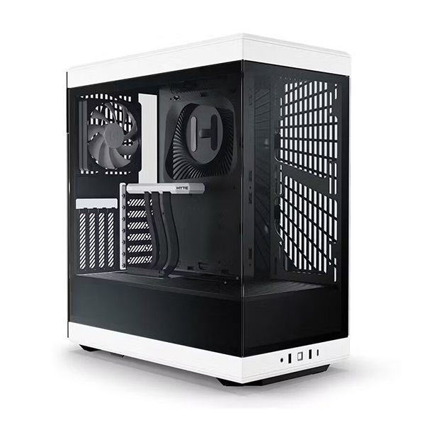 Hyte Y40 TG Black and White ATX Mid Tower Case