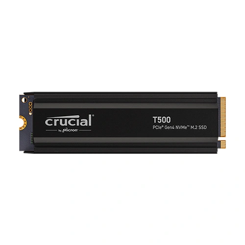 Crucial T500 Pro 1TB NVMe Gen4 SSD With Heatsink