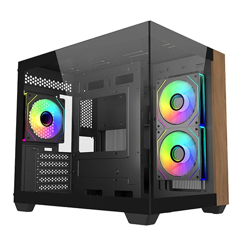 Cooler Master Elite 481 Wood ARGB M-ATX Mini Tower Case