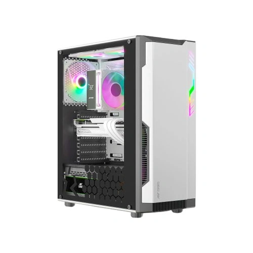 Ant Esports Eclipse White-Grey ARGB ATX Mid Tower Case