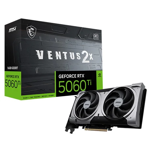 MSI RTX 5060 Ti Ventus 2X OC Plus 16GB GDDR7 Graphics Card
