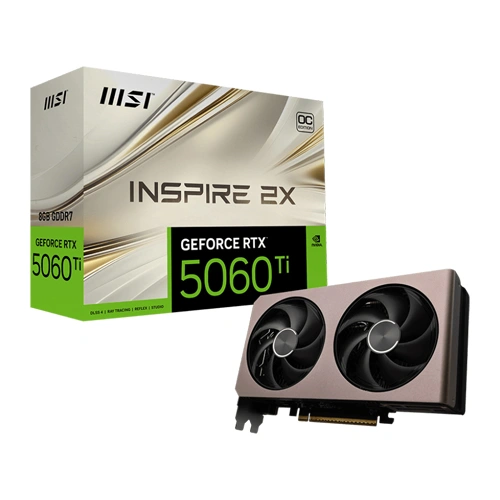 MSI RTX 5060 Ti Inspire 2X OC 8GB GDDR7 Graphics Card