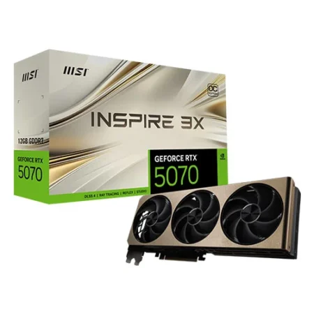 MSI RTX 5070 Inspire 3X OC 12GB GDDR7 Graphics Card