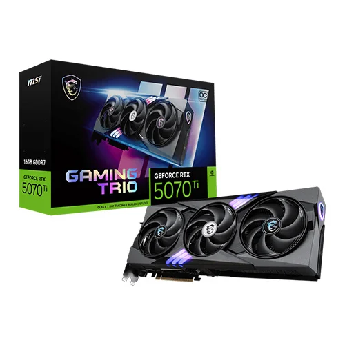 MSI RTX 5070 Ti Gaming Trio OC 16GB GDDR7 Graphics Card
