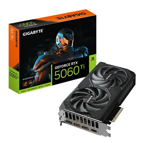 Gigabyte RTX 5060 Ti Windforce OC 8GB GDDR7 Graphics Card