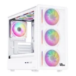Fingers HyperHawk White RGB M-ATX Mini Tower Case