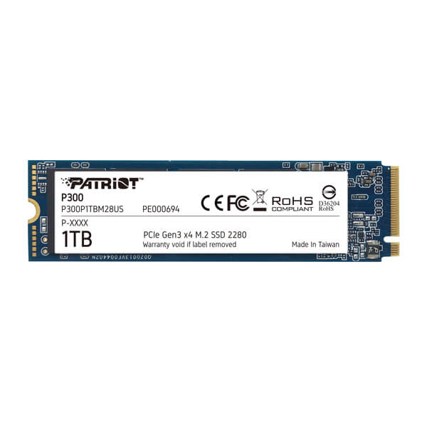 Patriot P300 1TB M.2 NVMe Gen3 SSD