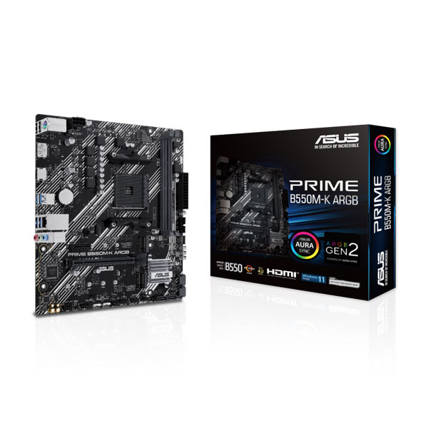 Asus Prime B550M-K ARGB M-ATX Motherboard