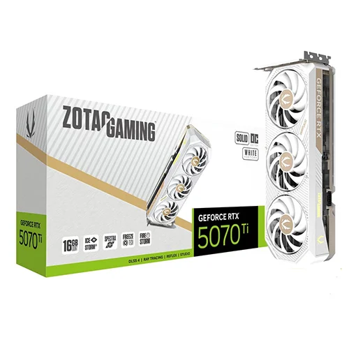 Zotac RTX 5070 Ti Solid Core OC White Edition 16GB Graphics Card